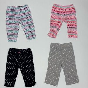 Infant Girls Leggings Lot of 4